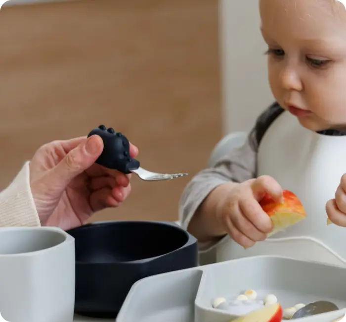 skedar för babymatning